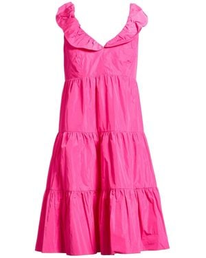 Maliparmi Fuchsia Midi Dress Polyester - Pink
