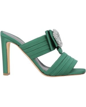 Rupert Sanderson Sandals Textile Fibers - Green