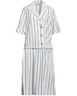Ganni Vestito Midi - Bianco