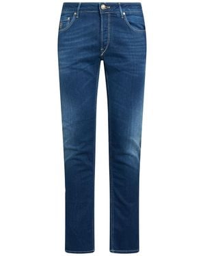 Hand Picked Jeans Cotton, Elastomultiester, Elastane - Blue