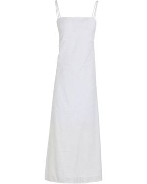 Tory Burch Midi Dress Cotton - White