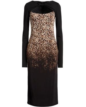 Just Cavalli Midi Dress Viscose, Elastane - Black