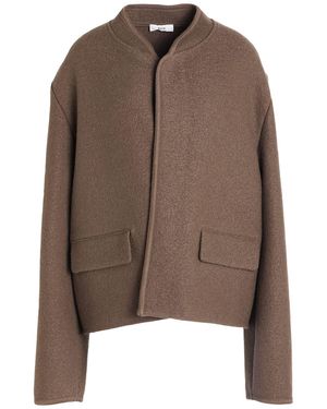 Rier Taupe Jacket Virgin Wool - Brown