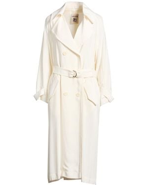 Semicouture Overcoat & Trench Coat - White