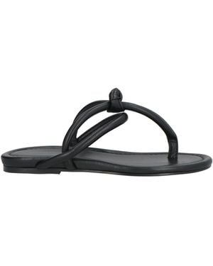 Fabiana Filippi Thong Sandal Leather - Black