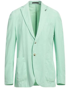 Paoloni Blazer Lyocell, Linen, Cotton - Green