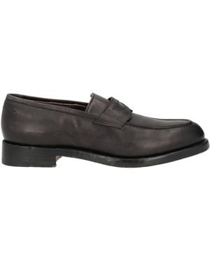 Santoni Loafers Leather - Gray