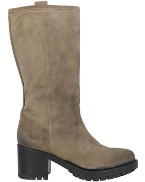 Parisienne Military Boot Leather - Brown