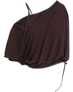 Christopher Esber Top Viscose, Leather - Brown