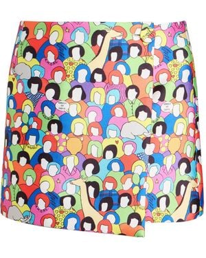 ALESSANDRO ENRIQUEZ Mini Skirt Polyester - Blue