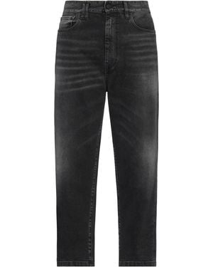 CYCLE Tapered Faded Black Denim Jeans - Gray