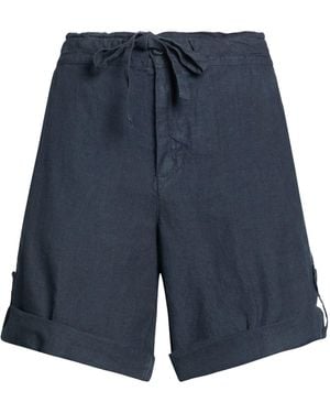 120% Lino Shorts & Bermuda Shorts Linen - Blue