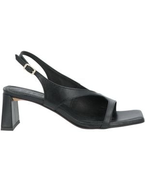 Souliers Martinez Sandals Leather - Black