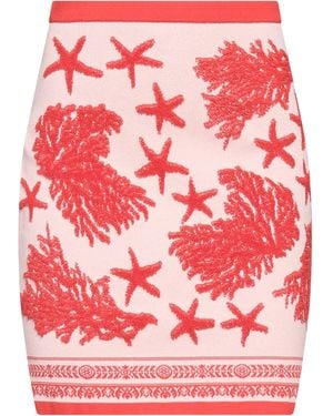 Versace Light Mini Skirt Cotton, Viscose, Polyester, Polyamide, Elastane - Red