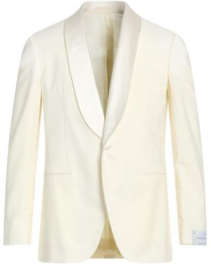 Caruso Blazer Wool, Mohair Wool - White