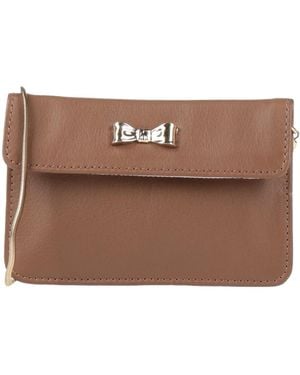 Red(V) Cross-body Bag - Brown