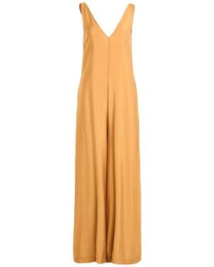 Soallure Camel Jumpsuit Ecovero Viscose, Viscose - Metallic