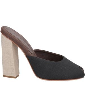 GIA RHW Sandals Textile Fibers - Brown