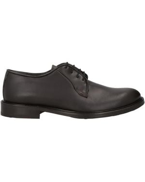 JP/DAVID Dark Lace-Up Shoes Leather - Brown