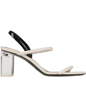 Giorgio Armani Sandals Leather - White