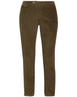 0/zero Construction Military Trousers Cotton, Elastane - Green