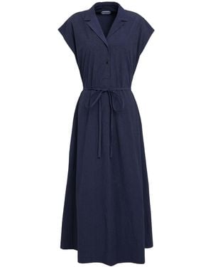 École de Curiosités Midi Dress Cotton - Blue