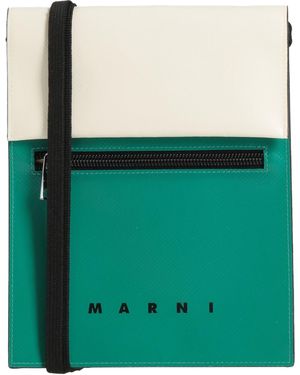 Marni Cross-Body Bag Polyester, Brass - Green