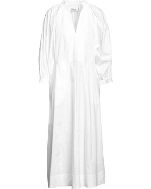 Erika Cavallini Semi Couture Vestido Midi - Blanco