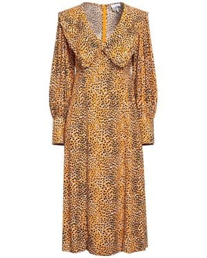 Ganni Midi Dress - Natural