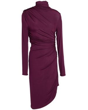 Atlein Burgundy Midi Dress Viscose, Elastane - Purple