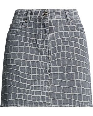 Versace Denim Skirt Cotton - Gray
