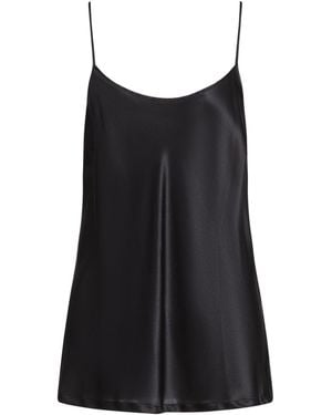Roberto Collina Top Silk, Elastane - Black
