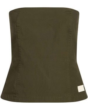 Department 5 Top Cotton, Elastane - Green