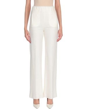 Jucca Ivory Pants Wool, Polyamide - White