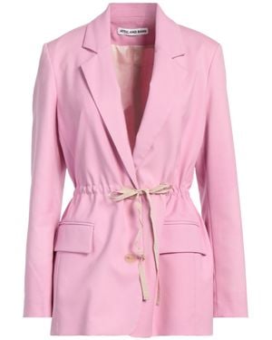 Attic And Barn Blazer Polyester, Viscose, Elastane - Pink