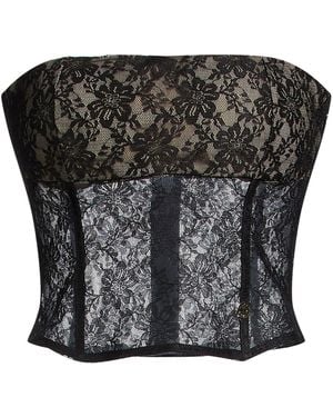 NUALY Top Polyester, Elastane - Black