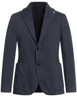 Guarinucci Midnight Blazer Cotton - Blue