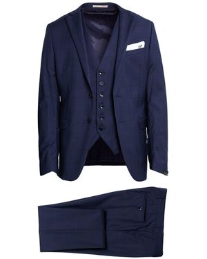 Paoloni Suit Virgin Wool - Blue