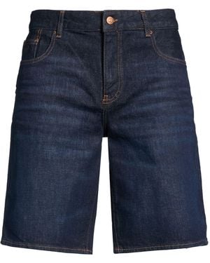 ARMANI EXCHANGE Denim Shorts Cotton, Elastane - Blue
