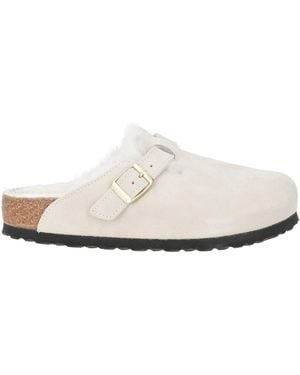 Birkenstock Light Mules & Clogs Shearling - White