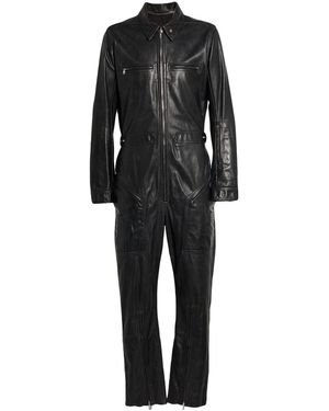 Rick Owens Jumpsuit Calfskin - Black