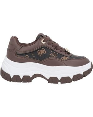 Guess Sneakers Textile Fibers - Brown