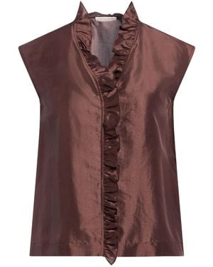 Cristina Bonfanti Top Silk - Brown