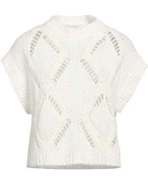 Antonelli Sweater Alpaca Wool, Virgin Wool, Polyamide, Polyester - White