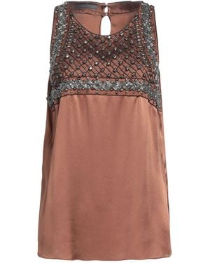 Alberta Ferretti Top - Brown