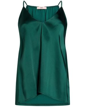 Carla G Dark Top Acetate, Viscose, Elastane - Green