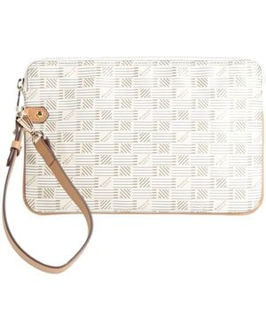 Moreau Paris Ivory Handbag Textile Fibers - White