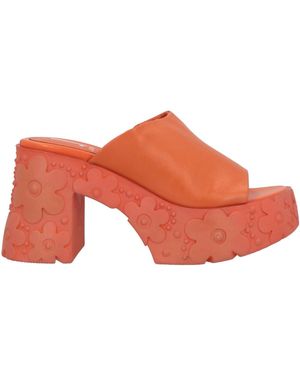 Jeannot Sandals Leather - Orange