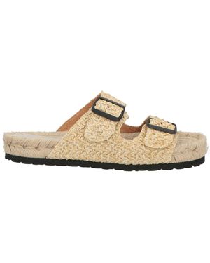 Manebí Espadrilles Natural Raffia - White