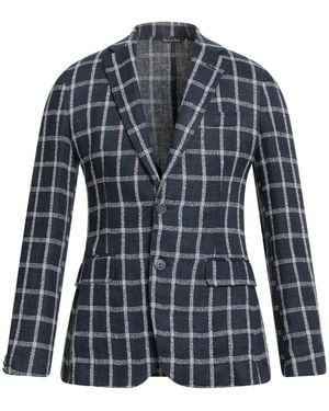 Brian Dales Blazer Linen, Cotton, Polyamide - Blue
